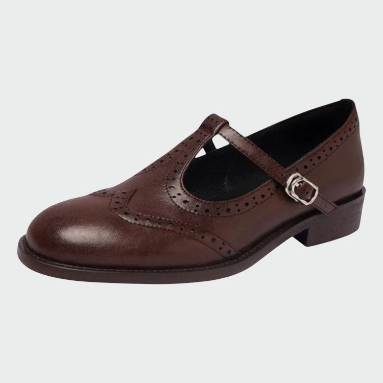 Olivia – Elegant Leather Mary Jane Shoes - Ciara & Fiona