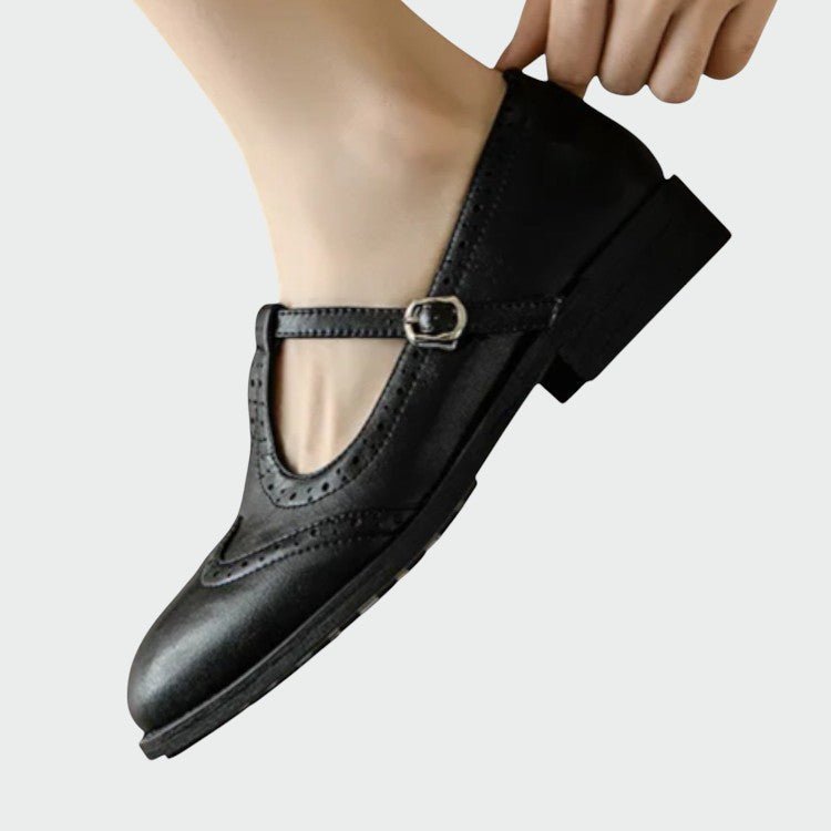 Olivia – Elegant Leather Mary Jane Shoes - Ciara & Fiona