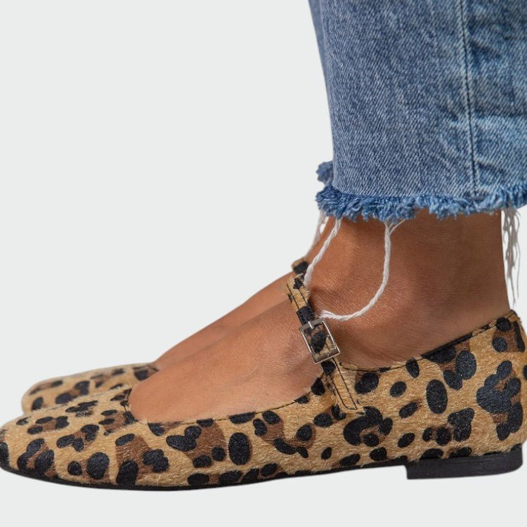 Olivia - Leopard Print Mary Jane Shoes - Ciara & Fiona