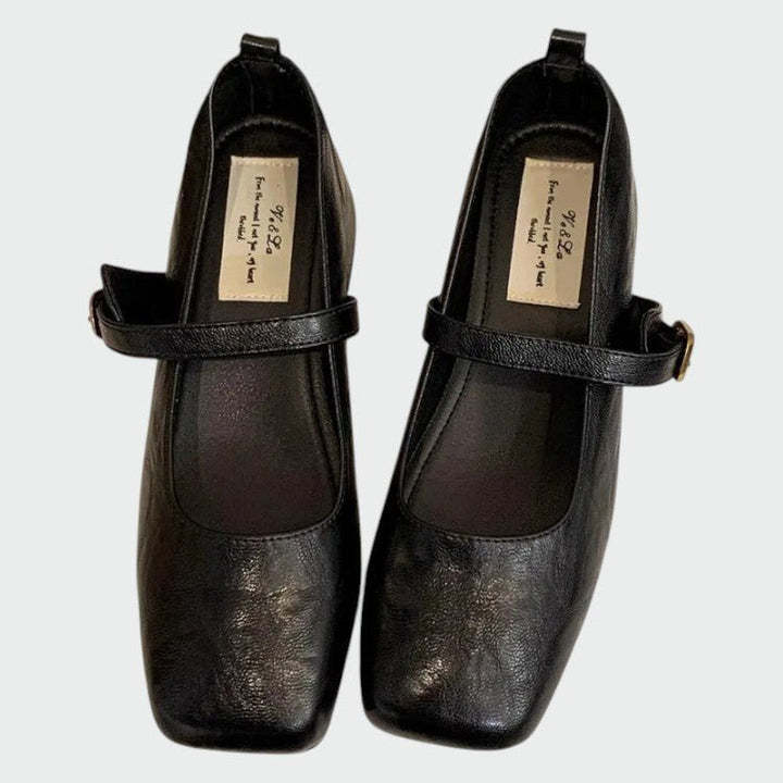 Olivia – Square Tip High Heeled Mary Jane Shoes - Ciara & Fiona