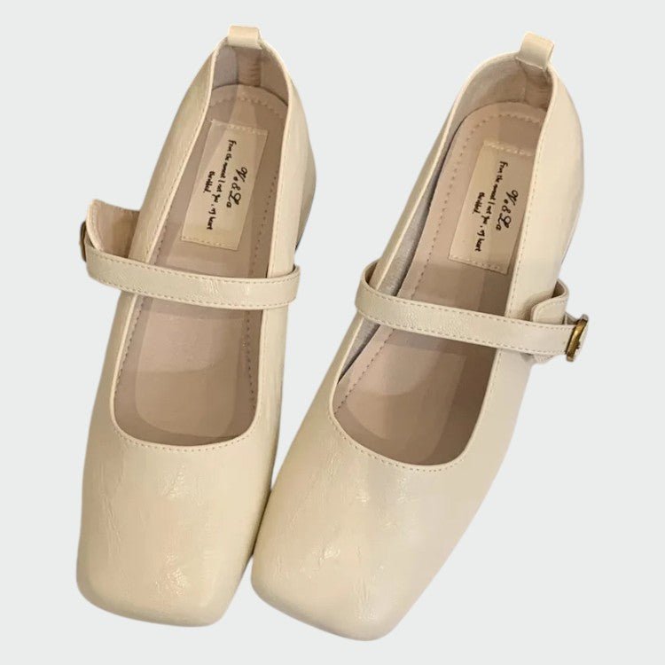Olivia – Square Tip High Heeled Mary Jane Shoes - Ciara & Fiona