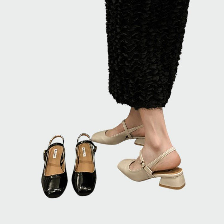Olivia - Square Tip Mary Jane Shoes - Ciara & Fiona