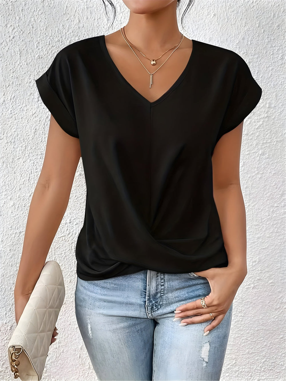 RAENA | Twist - Front Top with Chic Detail - Ciara & Fiona