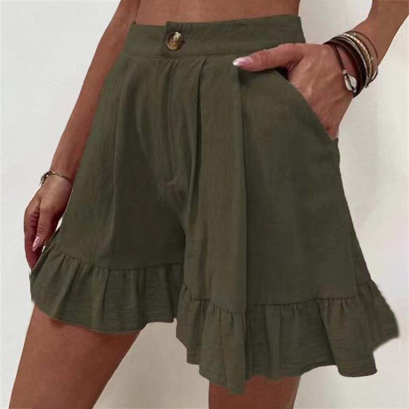 Ruth | Casual Ruffled Shorts - Ciara & Fiona