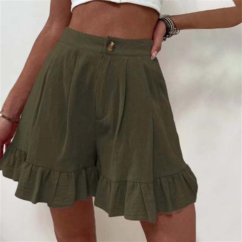 Ruth | Casual Ruffled Shorts - Ciara & Fiona