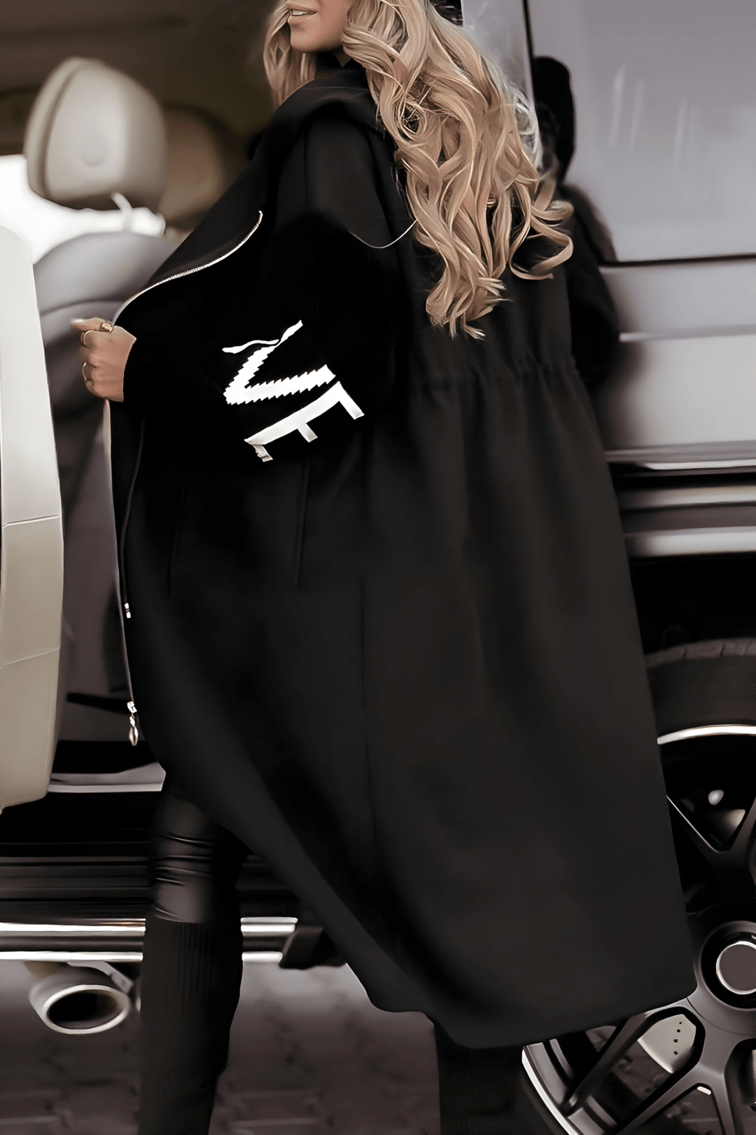 Rylee | Elegant Hooded Coat - Ciara & Fiona