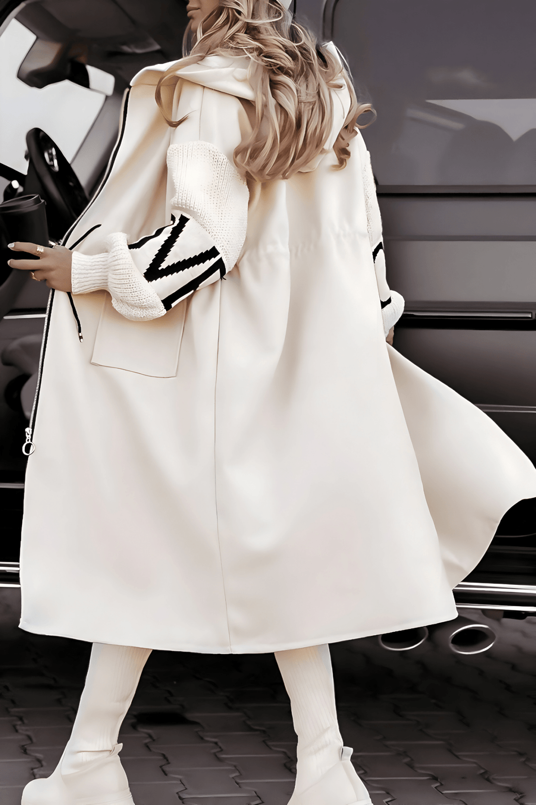 Rylee | Elegant Hooded Coat - Ciara & Fiona