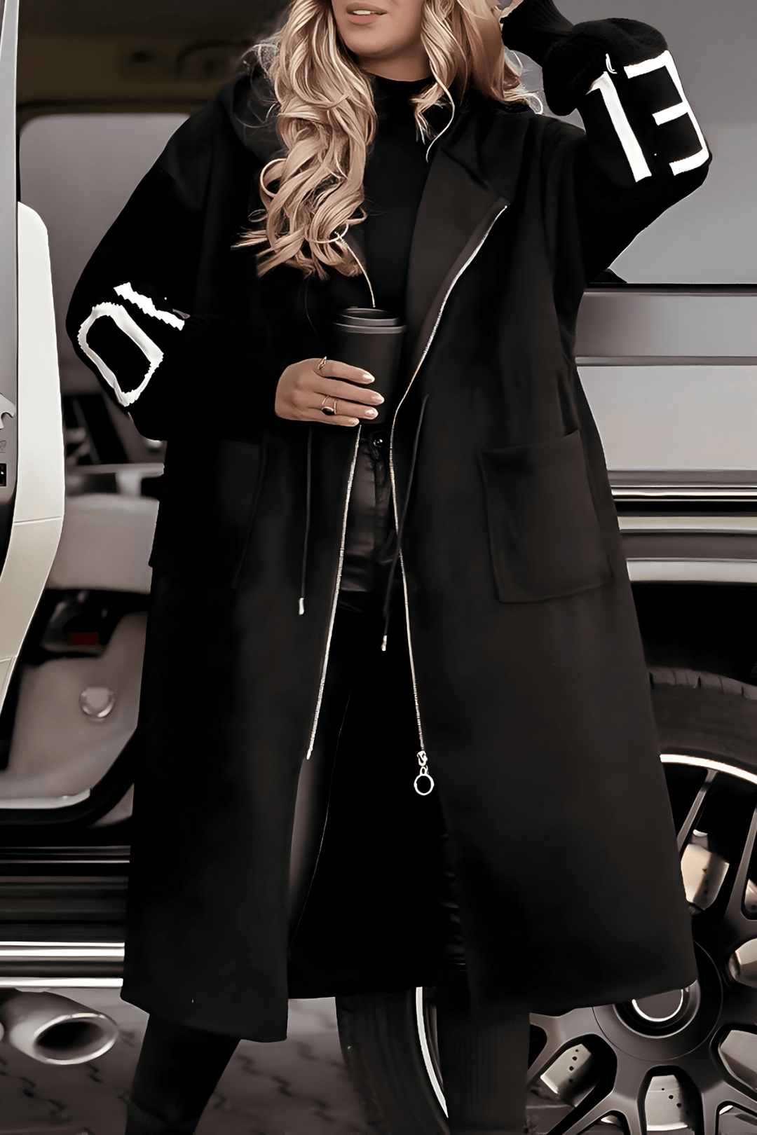 Rylee | Elegant Hooded Coat - Ciara & Fiona