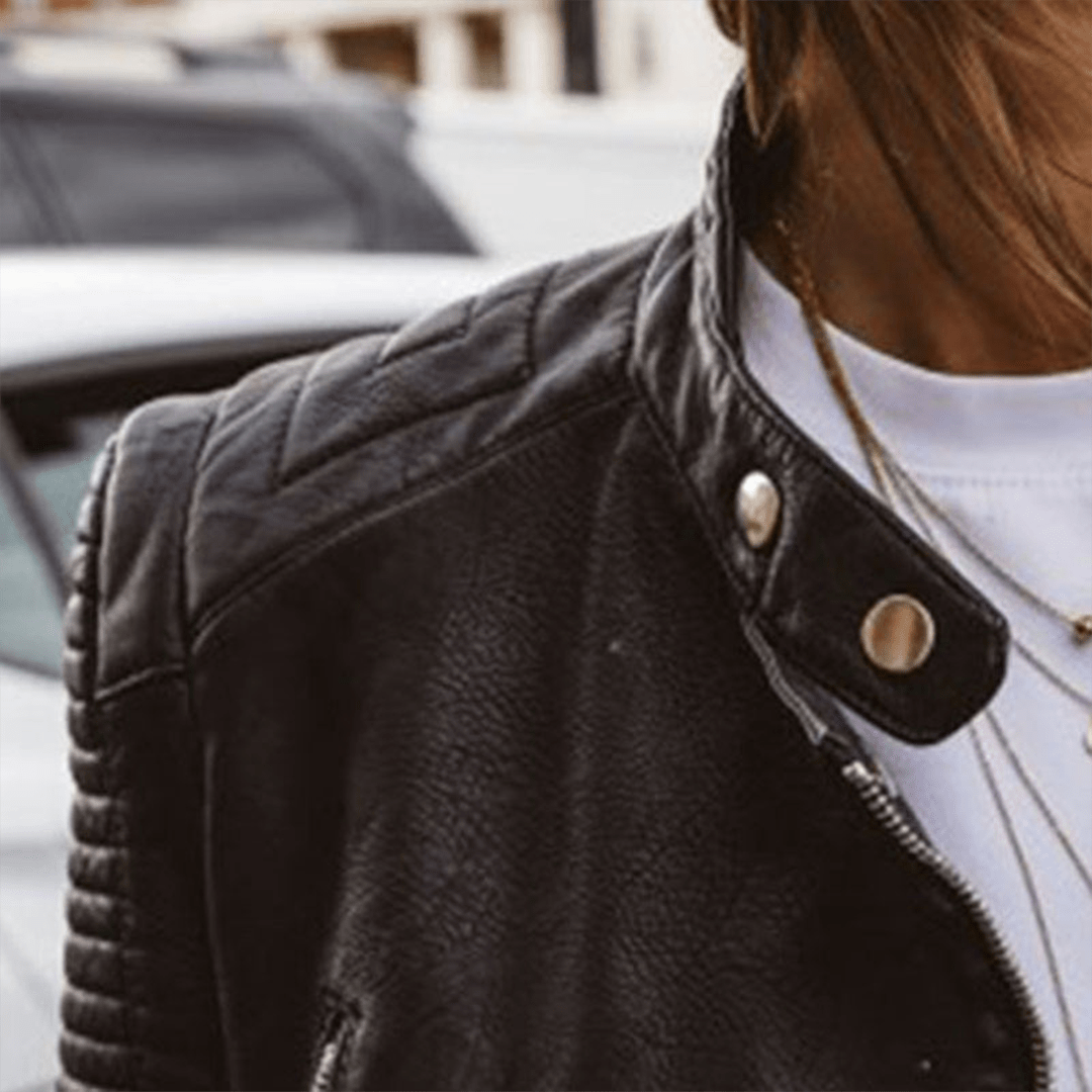 Santana | Real Leather Jacket - Ciara & Fiona