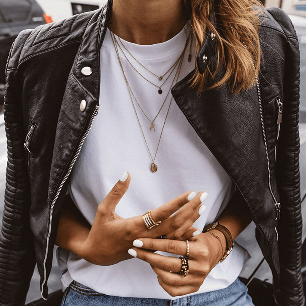 Santana | Real Leather Jacket - Ciara & Fiona
