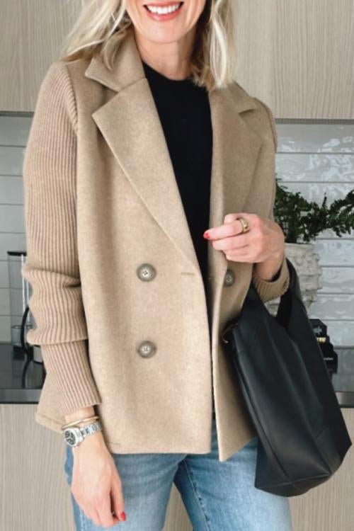 SASHA | Jacket with Knit Sleeves - Ciara & Fiona