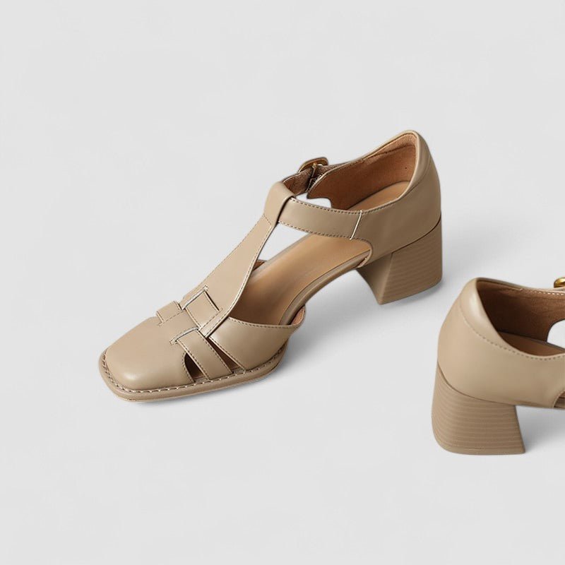 Scarlett – Orthopaedic T - Strap Block Heels - Ciara & Fiona