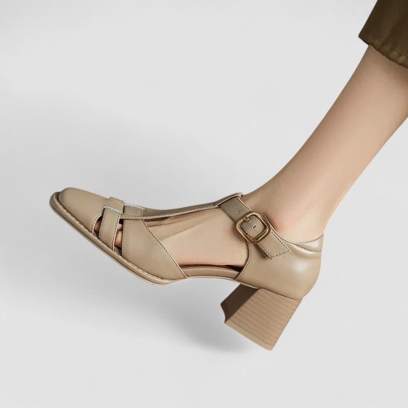 Scarlett – Orthopaedic T - Strap Block Heels - Ciara & Fiona