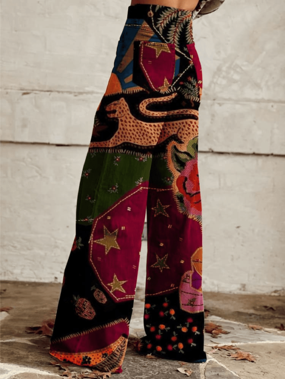Tessa | Vintage Wide - Leg Boho Pants - Ciara & Fiona