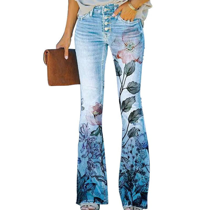 Tory | 4 - button Flare Jeans - Ciara & Fiona