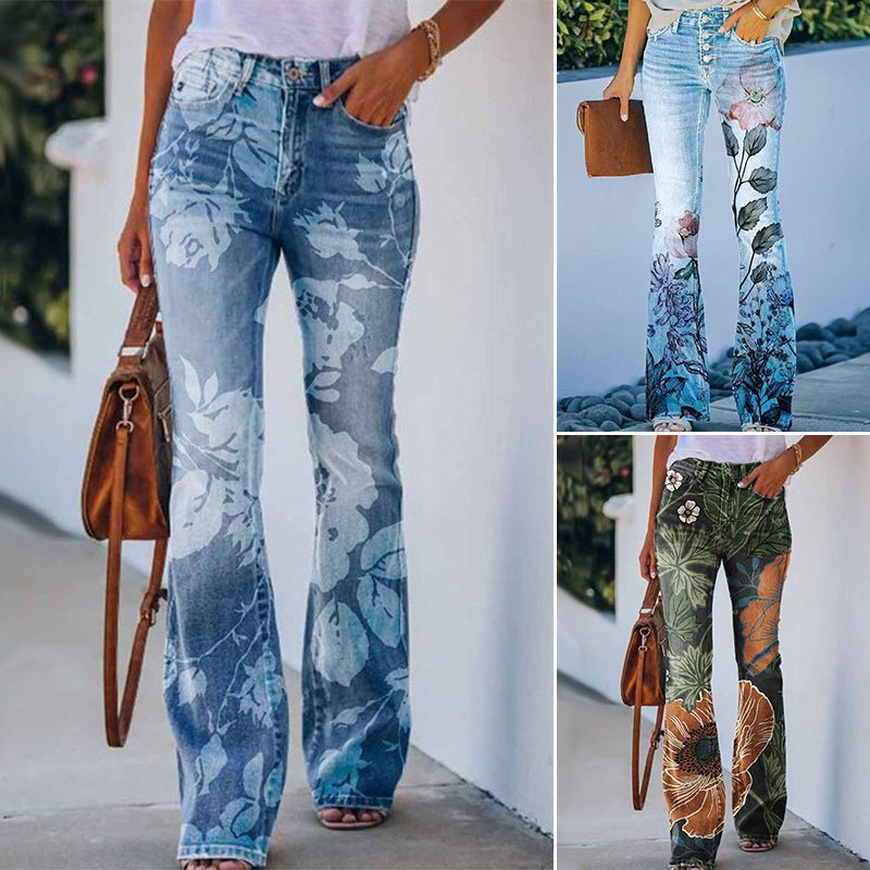Tory | 4 - button Flare Jeans - Ciara & Fiona