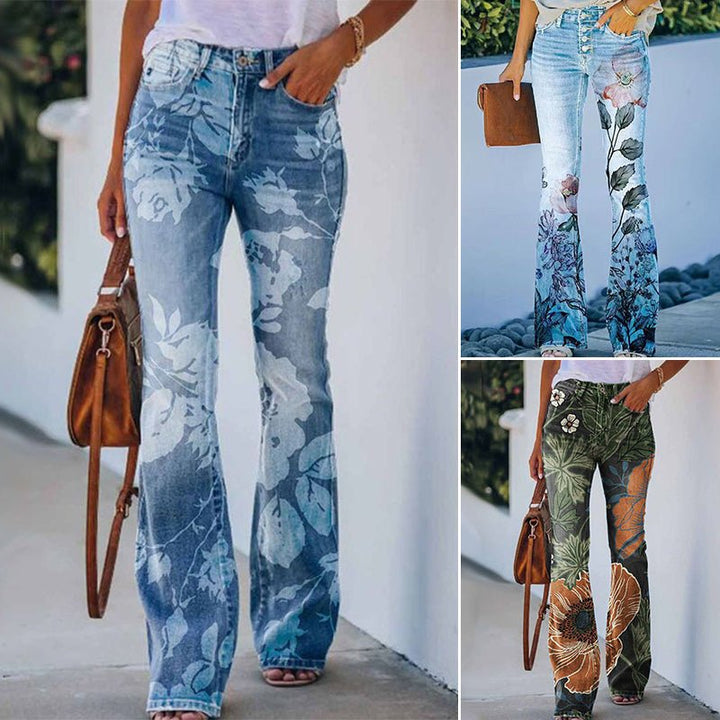Tory | 4 - button Flare Jeans - Ciara & Fiona
