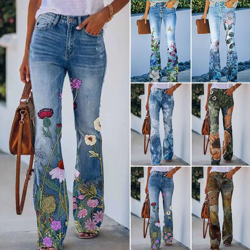 Tory | 4 - button Flare Jeans - Ciara & Fiona