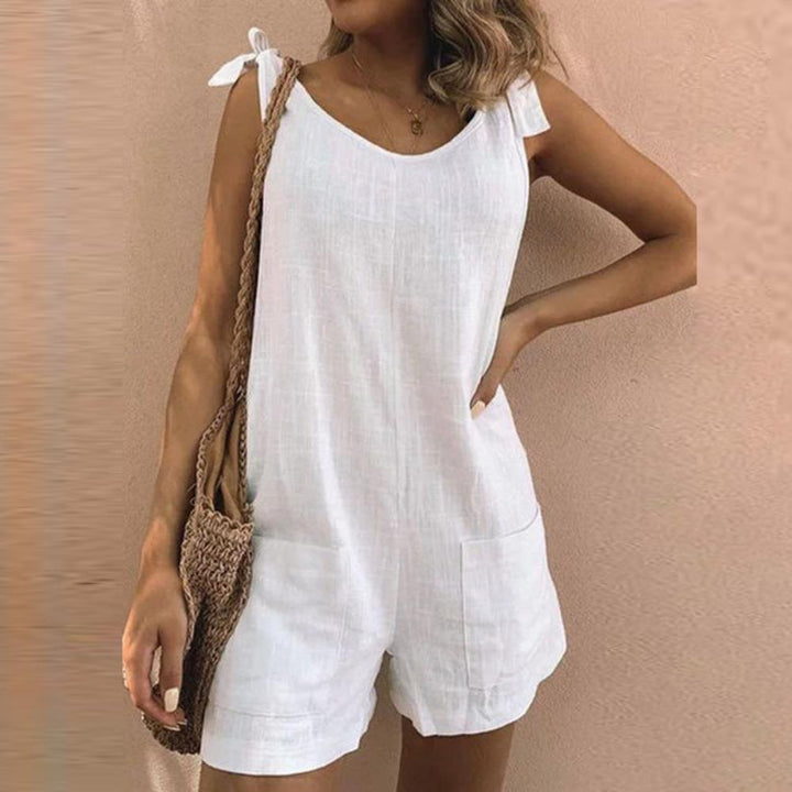 Udella | Bow Strap Pocket Playsuit - Ciara & Fiona