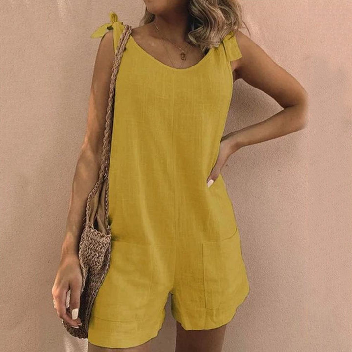 Udella | Bow Strap Pocket Playsuit - Ciara & Fiona