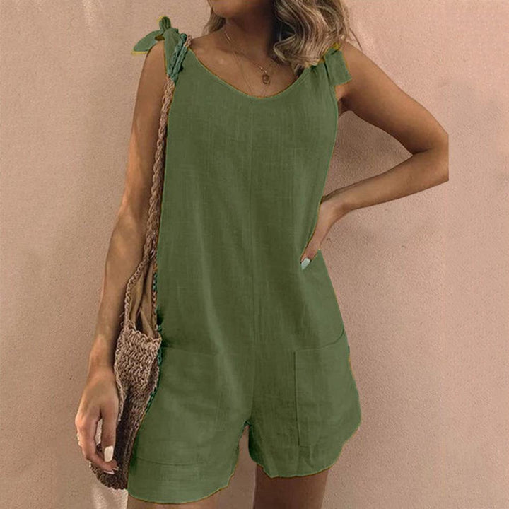 Udella | Bow Strap Pocket Playsuit - Ciara & Fiona