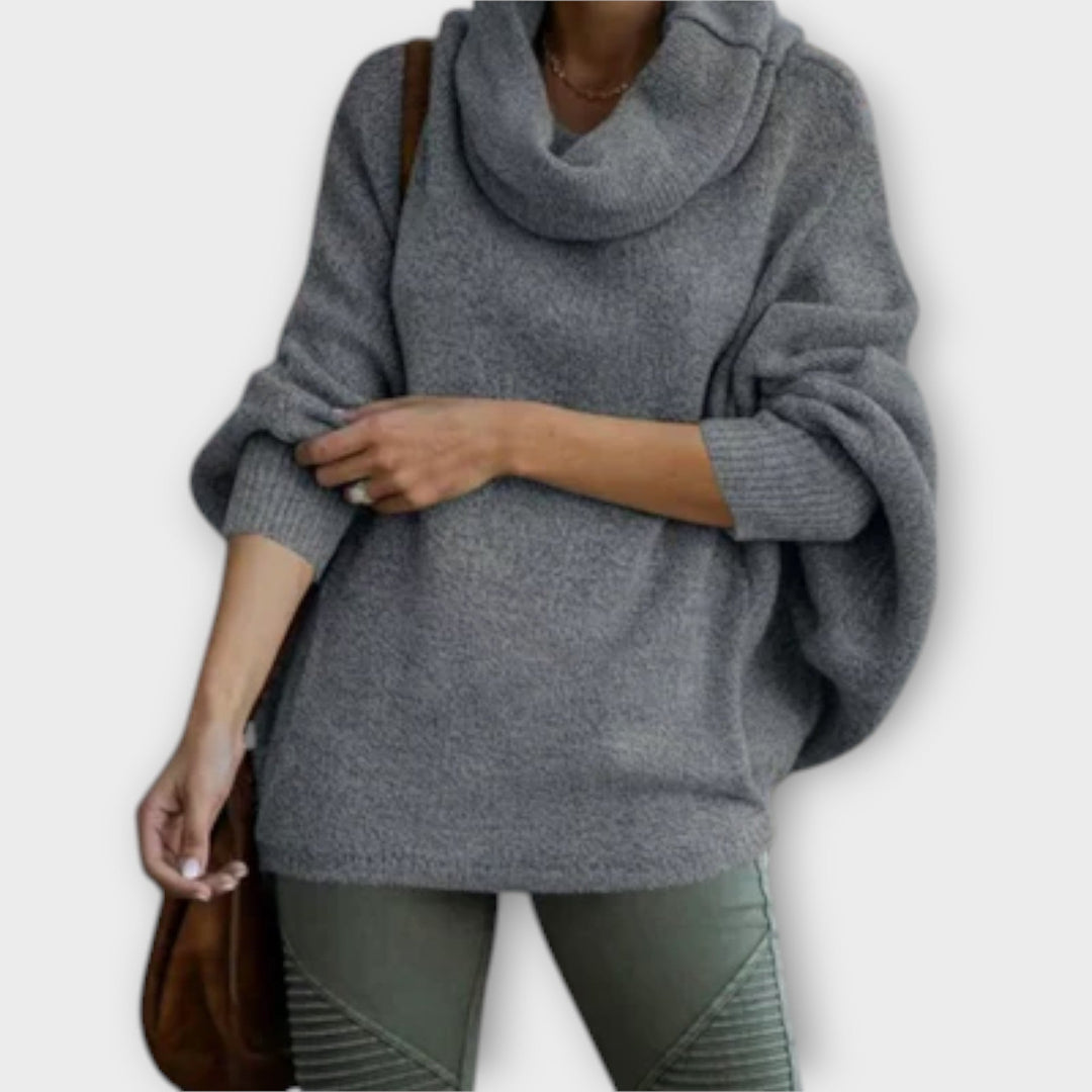 Ulrike - Stylish Women's Turtle Print Sweater - Ciara & Fiona