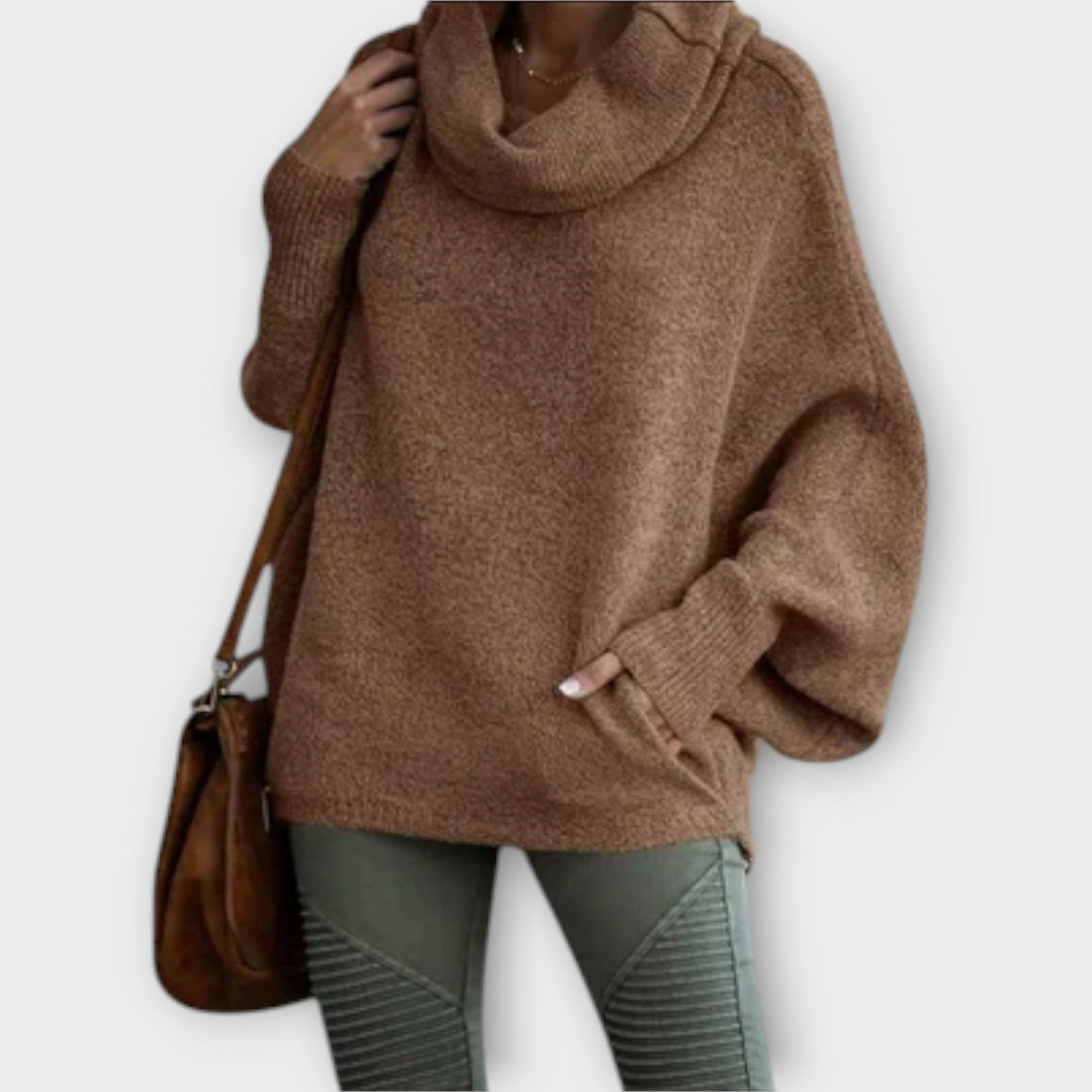 Ulrike - Stylish Women's Turtle Print Sweater - Ciara & Fiona