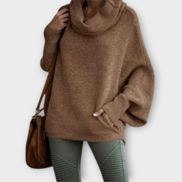Ulrike - Stylish Women's Turtle Print Sweater - Ciara & Fiona