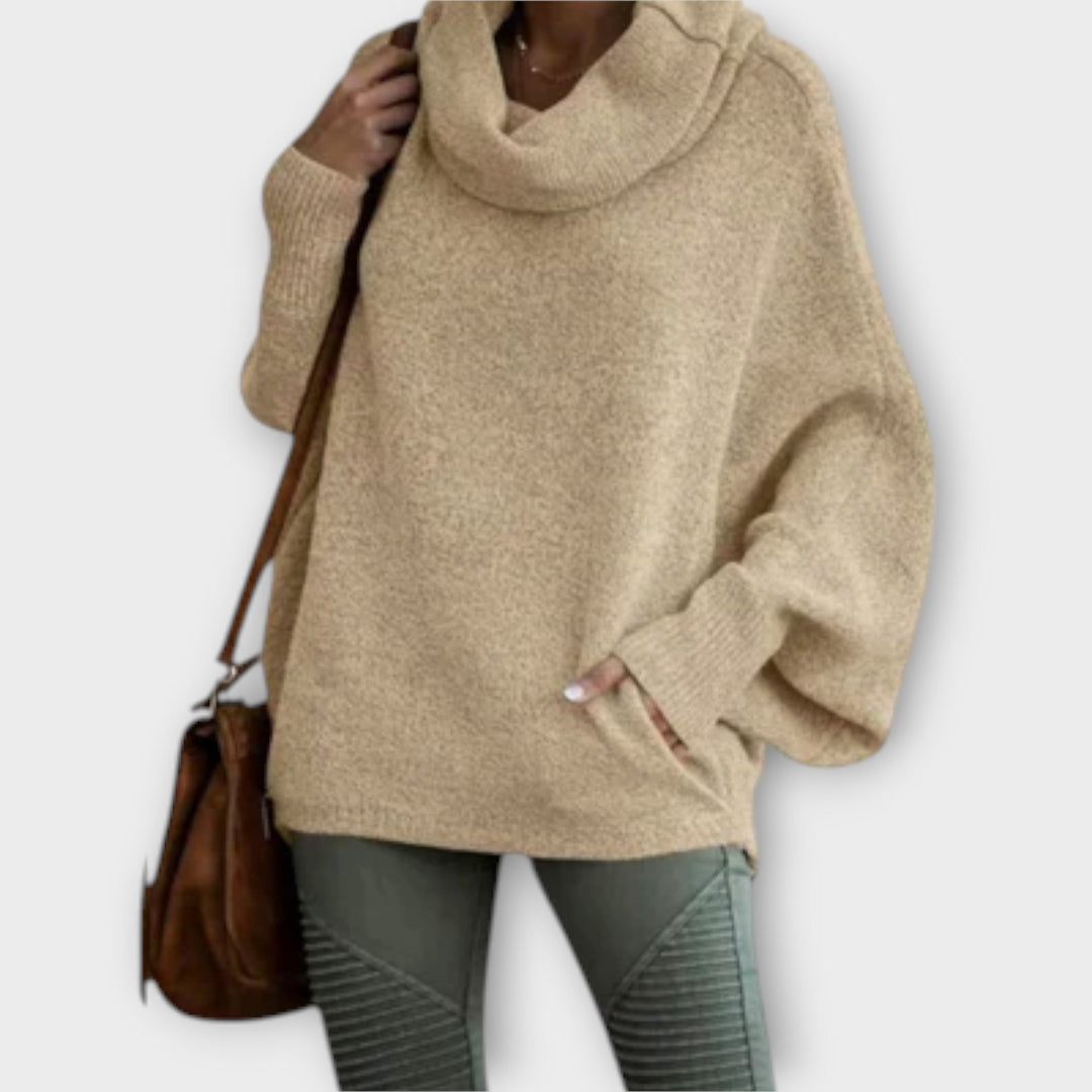 Ulrike - Stylish Women's Turtle Print Sweater - Ciara & Fiona