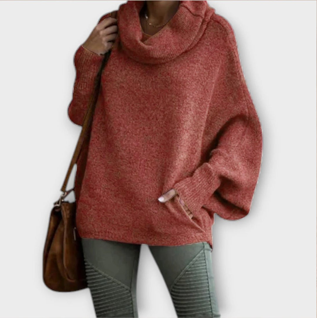 Ulrike - Stylish Women's Turtle Print Sweater - Ciara & Fiona