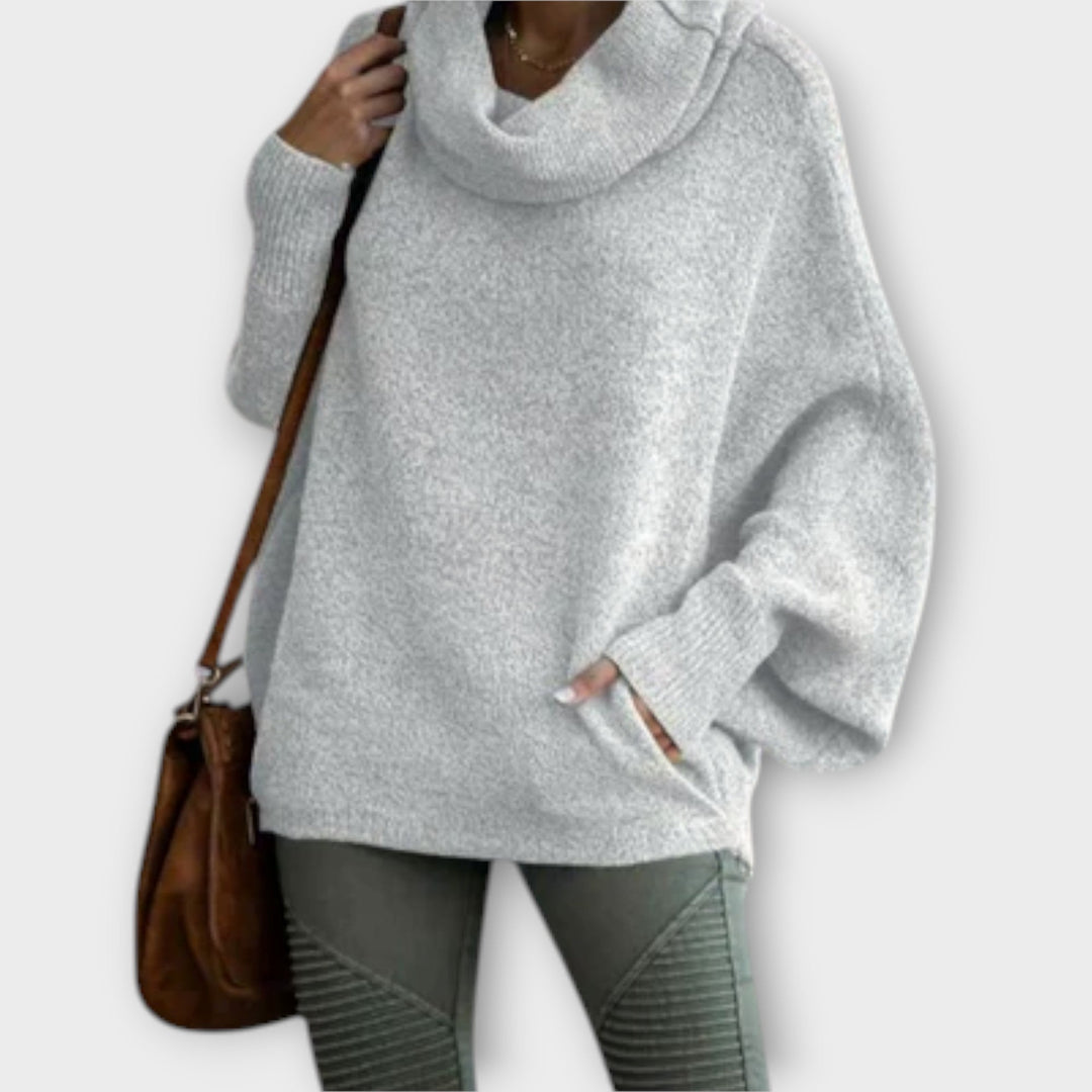 Ulrike - Stylish Women's Turtle Print Sweater - Ciara & Fiona
