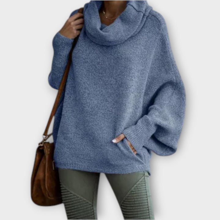 Ulrike - Stylish Women's Turtle Print Sweater - Ciara & Fiona