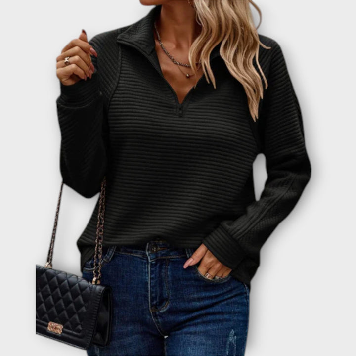 Vilja - Half - Zip Sweater - Ciara & Fiona