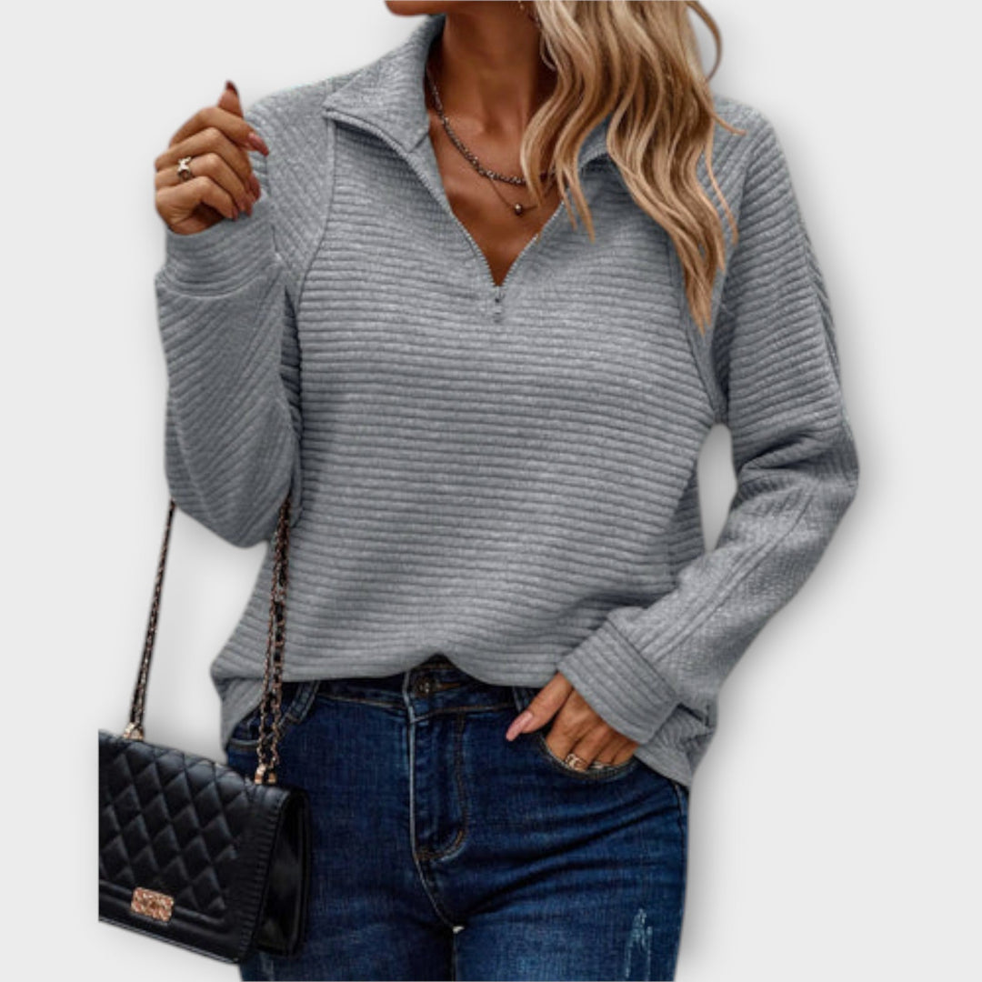 Vilja - Half - Zip Sweater - Ciara & Fiona