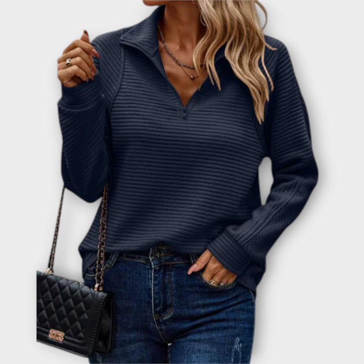 Vilja - Half - Zip Sweater - Ciara & Fiona