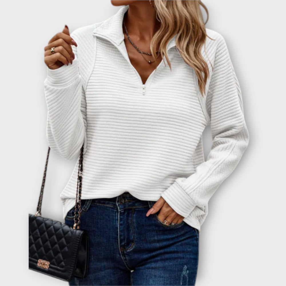 Vilja - Half - Zip Sweater - Ciara & Fiona
