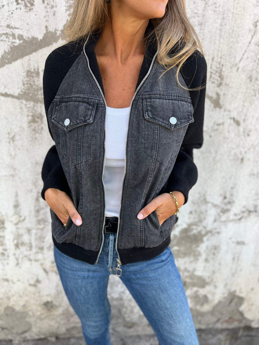 Zaria | Stylish Denim Jacket - Ciara & Fiona